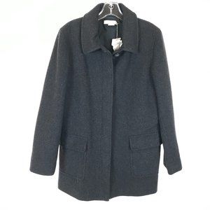 Size Large J. Crew Wool Blend Button Down Jacket